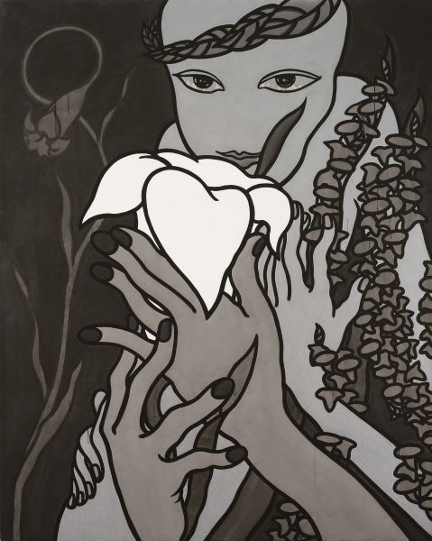 Secret Garden, 2006, Acrylic Ink...aper, 227x181cm